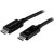 Startech Thunderbolt 3 Cable with 100W PD - 40Gbps - Dual 4K or Full 5K - USB-C Connector - 0.5M - Black