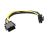 Generic 20CM PCIe 6Pin Male to 8Pin Female Cable