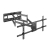 Brateck LPA49-486XLD Extra Long Arm Full-Motion TV Wall Mount - For Most 43`-90` Flat Panel TVs Up to 80kg VESA 200x200/300x200/300x300/400x200/400x300/MAX 800x400