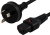 IEC_Lock IEC LOCK Power Cable 3 Pin AU Plug(M) to IEC-C13(F) - 5m, Black