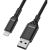 Otterbox Lightning to USB-A Cable - 1m - Black