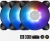 In-Win Saturn ASN140 Case Fan - Triple Pack 140 x 140 x 25mm, 93.97CFM, PWM 500~1400 RPM, 36 dB(A), Long Lifespan Sleeve Bearing
