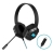 Gumdrop DropTech USB B2 Headset with Volume Adjuster and Microphone - Black Stereo, Double Ear Piece, 32ohms, 75 - 110dB, Plug & Play