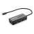 UGreen USB Type-C 3-Port Hub with Fast Ethernet - Black