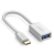 UGreen USB Type-C Male to USB 3.0 Type A Female OTG Cable - 15cm, White
