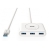 UGreen USB 3.0 4 Ports Hub White - 1m