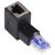 Microtech RJ45 Male to Female Converter 90 Degrees (up or down) Extension Adapter for Cat5 Cat6 LAN Ethernet Network Cable