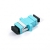 Serveredge SC Female to SC Female Multi Mode Simplex OM3 Fibre Adapter - Aqua