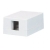 Serveredge 1 Way Universal Surface Mount Box - White