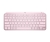 Logitech MX Keys Mini Minimalist Wireless Illuminated Keyboard - Rose Bluetooth, Easy Switch, Ambient Light Sensors, Caps Lock and Battery indicator lights