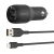 Belkin BoostCharge Dual USB-A Car Charger 24W + USB-A to Lightning Cable - Black