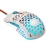 CoolerMaster MM711 Retro Mouse - Grey / Skyblue Lightweight, Optical Sensor, RGB Scroll Wheel and Logo, Ergonomic, Omron Switches, ABS Plastic, Claw, Palm, Fingertip