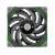 ThermalTake TOUGHFAN 12 High Static Pressure Radiator Fan - Single Fan Pack, Racing Green 120x120x25mm, 500~2000 R.P.M, 58.35 CFM, 22.3 dB-A, Hydraulic Bearing