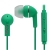 Moki Noise Isolation Earphone with Mic & Control - Green - 3.5mm Audio Connector