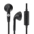 Moki Stereo Earphones with Microphone - Black - 3.5mm Audio Connector