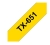 Brother TX-651 Genuine Labelling Tape - Black on Yellow, 24mm wide