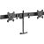 Atdec AWM-LR-B Dual Rail Crossbar - Black - Load: 2-7kg per monitor