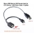 EZ_Cool Micro USB Male to USB Female Host - For OTG Device / USB Power Cable Y Splitter