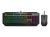 CoolerMaster Devastator 3 Keyboard and Mouse Combo - Black Optical Sensor, 7 Levels DPI, 1ms, Fixed PVC, USB 2.0, RGB, Plastic, Multimedia Key, Anti-Ghosting