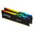 Kingston 32GB (2x16GB) 5200MT/s DDR5 RAM - CL40 - FURY Beast RGB