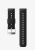 Amer_Sports 24mm Athletic 3 Silicone Strap - Medium, Black / Steel