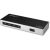 Startech USB Type C Docking Station for Notebook - 40 W - Black, Silver - 2 Displays Supported - 4K - 3840 x 2160, 4096 x 2160 - 6 x USB 3.0 - USB Type-C - Network (RJ-45) - HDMI - DisplayPort - A