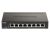 D-Link DGS-1100-08PV2 8 Port Gigabit Smart Managed Switch with 8 PoE+ ports. PoE budget 64W