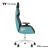 Thermaltake ARGENT E700 Real Leather Gaming Chair - Turquoise Ergonomic Real Leather, Aluminum, Metal, 4D Adjustable Armrests, Wire-control mechanism, PU Material, High Density Molded Foam