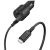 Otterbox USB-C to USB-A Dual Port Car Charging Kit, 24W Combined - Black (78-52699), 1M Cable