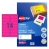 AVERY 35957 printer label Pink Self-adhesive printer label, Fluoro Pink High Visibility Shipping Labels 99.1 x 38.1 mm, Laser, Permanent