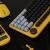 Azio IZO keyboard USB + Bluetooth QWERTY US English Gold, IZO, Wireless, Series 2, Golden Iris, BT 5.0, USB-C, Mechanical Keyboard