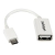 Startech 5in White Micro USB to USB OTG Host Adapter M/F