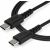 Startech 1m USB C Charging Cable - Durable Fast Charge & Sync USB 2.0 Type C to USB C Laptop Charger Cord - TPE Jacket Aramid Fiber M/M 60W Black - Samsung S10 S20 iPad Pro MS Surface