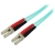 Startech Aqua OM4 Duplex Multimode Fiber Optic Cable - 100 Gb - 50/125 - LSZH - LC/LC - 2 m