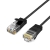 Simplecom CAE605 networking cable Black 0.5 m Cat6a U/UTP (UTP), Ultra Slim Flexible Cat6A UTP Ethernet Cable 10Gbps 0.5M