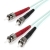 Startech .com 1m (3ft) ST/UPC to ST/UPC OM3 Multimode Fiber Optic Cable, Full Duplex 50/125 µm Zipcord Fiber, 100G Networks, LOMMF/VCSEL, <0.3dB Low Insertion Loss, LSZH Fiber Patch Cord