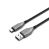 Cygnett Armoured USB-C to USB-A (2.0) Cable (2M) - Black (CY4683PCUSA), 3A/60W, Braided, 480Mbps Transfer, Fast Charge,Best for Laptop