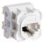 Cabac Jack, FMK Style, 8P4C, Dual Block - White, Pack 10