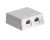 Cabac Surface Mount Box, CAT5e RJ45 8P8C - Dual, White