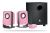 Logitech LS21 Speaker System - 2.1 Channel, Wired Remote, 7W RMS - Pink